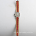 Hot sales watch nylon strap stainless steel watch back nylon wristband watch